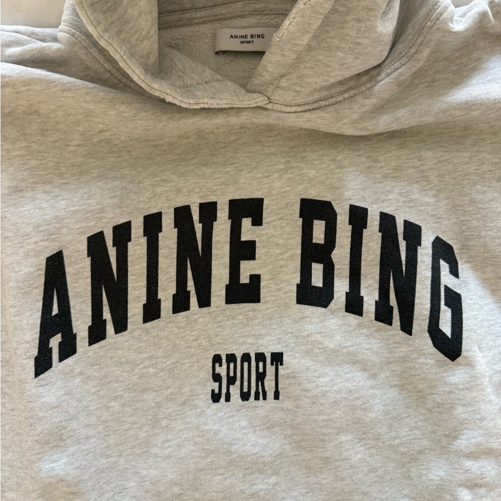 Anine Bing Sport Harvey Sweatshirt in Heather Grey